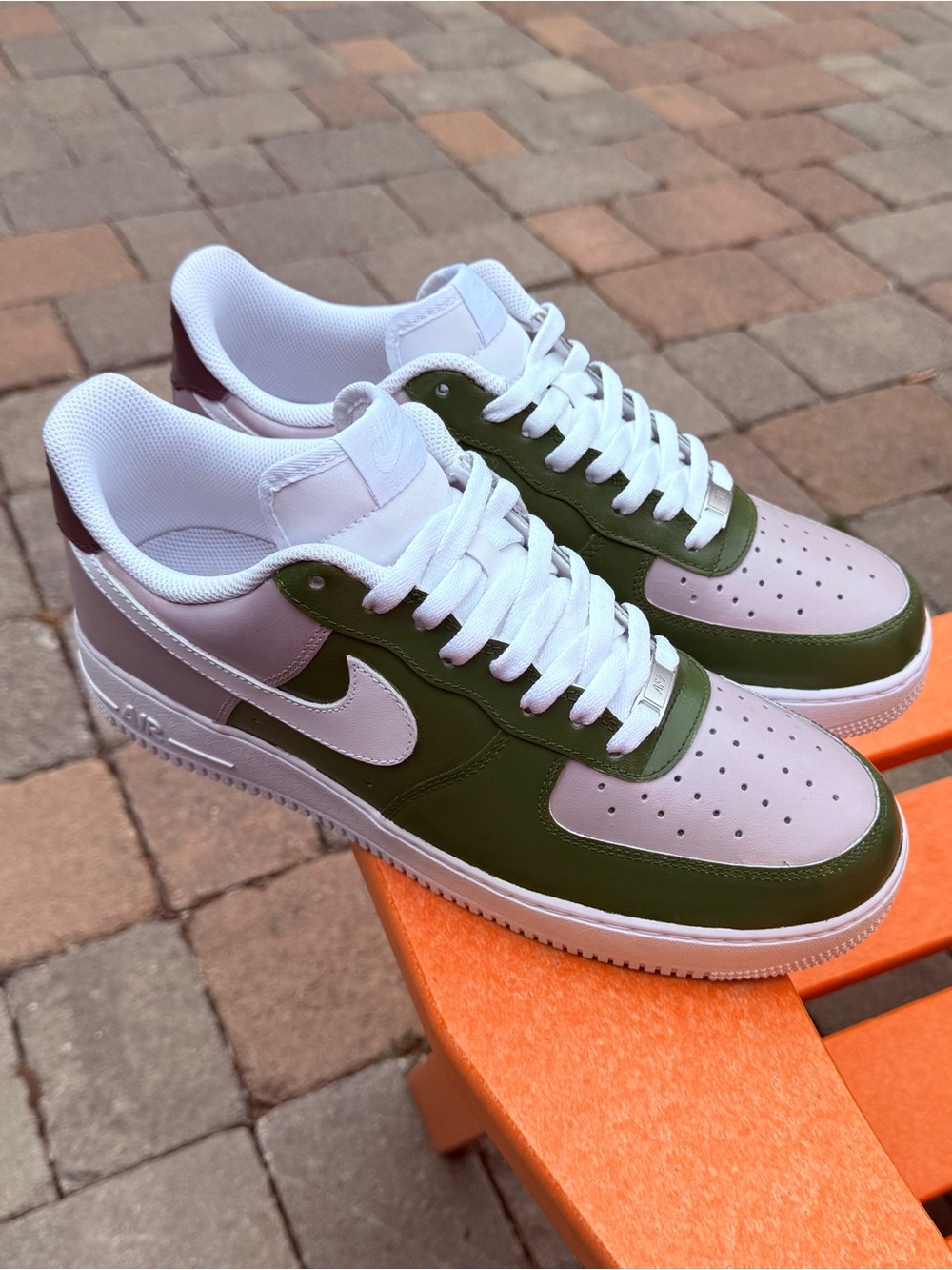 Men’s Nike US Size 12 Air Force 1 Low '07 Custom Painted Athletic Sneakers (New)